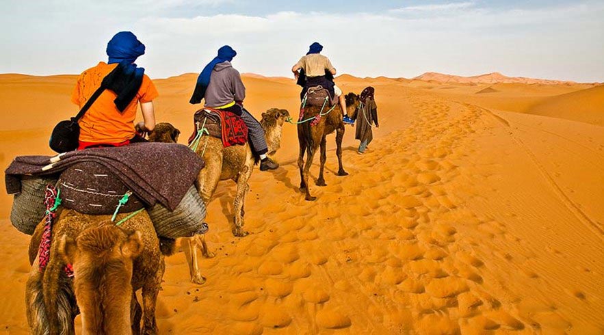 camel trekking in dubai