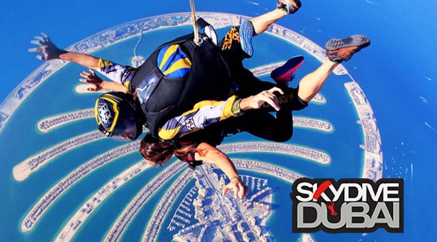 Skydiving in Dubai