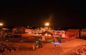 Night in dubai desert