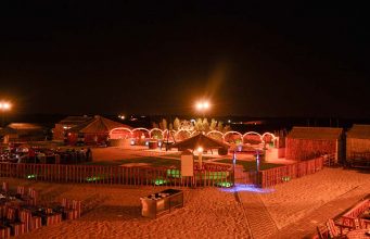 Night in dubai desert