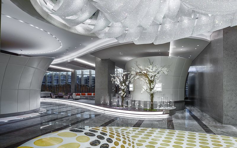 Beautiful lobby View of hotel Sofitel Dubai Downtown