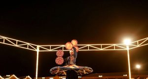 Tanoura show in Dubai desert camp