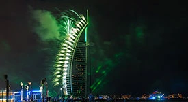 Burj Al Arab Fireworks