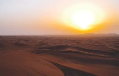 Golden Hour in Dubai Desert