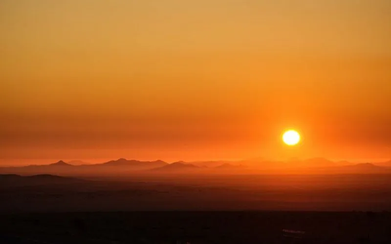 sunrise in Overnight Safari Abudhabi Desert
