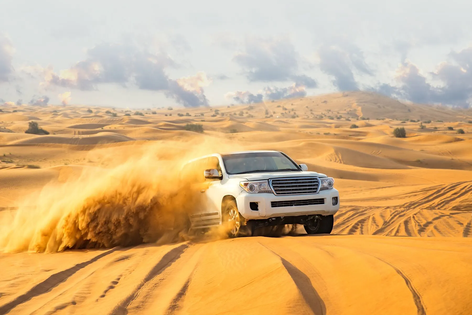 Dune bashing in Dubai Desert