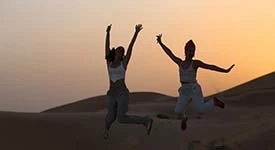 Watching a Desert Sunset